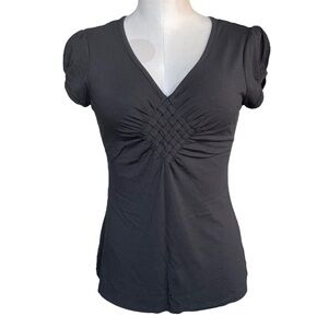 Willi Smith black v neck blouse Small